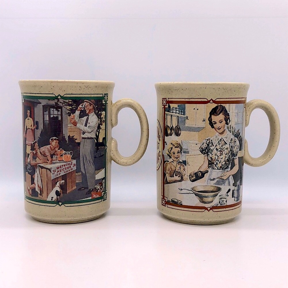 Watkins Coffee Mugs x2